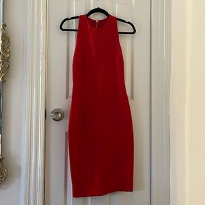 Zara Women’s Red Bodycon Form Fitting Cutout Dress - Cocktail Dress